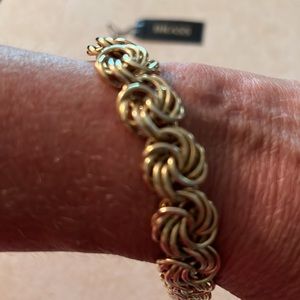 Edwin Pearl signed brass  bracelet. Like new.